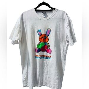 Odd WRLD Gemrock I Hate It Here Short Sleeve Rabbit T-Shirt Men's Size 2XL Fuzzy